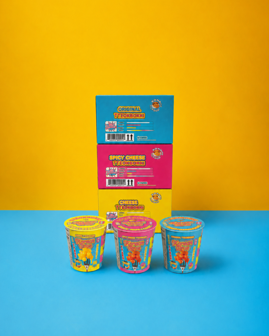 Korean Bros Cup Tteokbokki Variety Bundle (18 Cups)