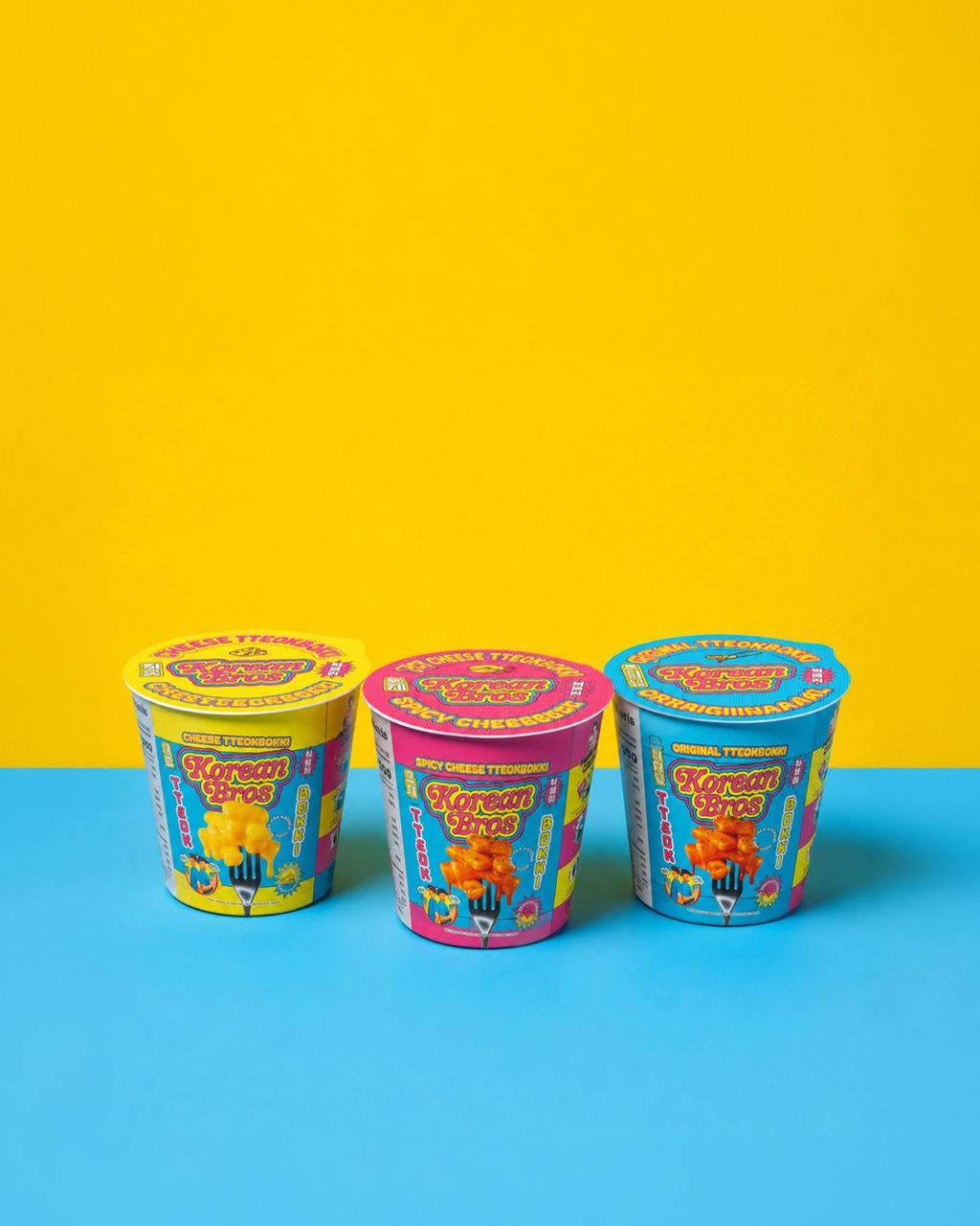 Korean Bros Cup Tteokbokki Variety Bundle (18 Cups)
