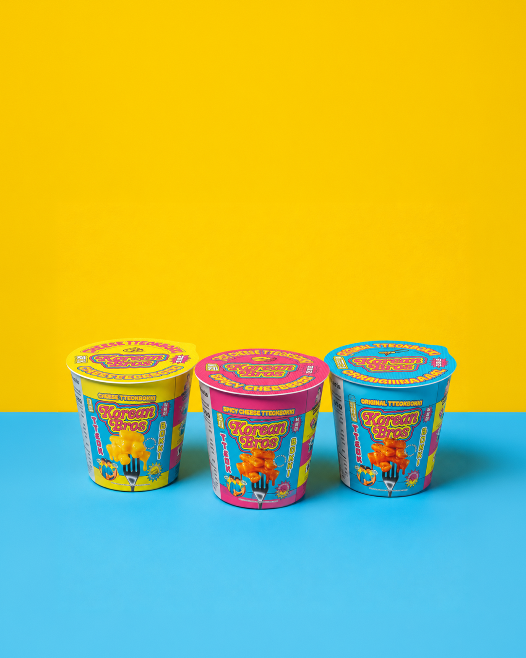 Korean Bros Cup Tteokbokki Variety Bundle (18 Cups)