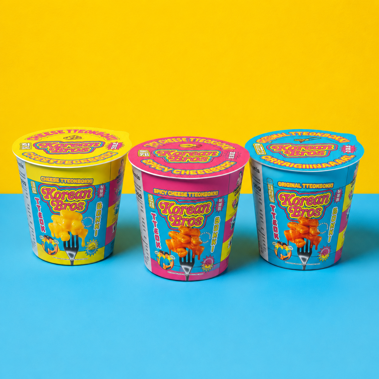 Korean Bros Cup Tteokbokki Variety Bundle