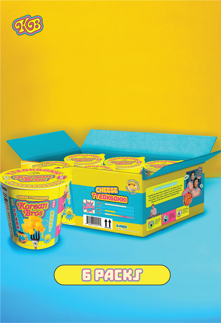 Cheese Tteokbokki Box (6 Cups)
